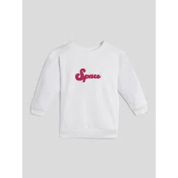 Somersault Girls Typography Embroidered Round Neck Long Sleeves Cotton Pullover Sweatshirt-picture-15