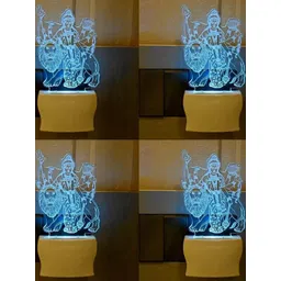 SOMIL 4 Pieces Green & Blue Printed Glass Spherical Shaped Wall Lamp-picture-24