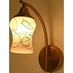 SOMIL Black & White Printed Glass Cylinder Shaped Wall Lamp-picture-41