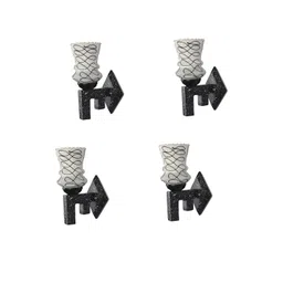 SOMIL Black & White Printed Glass Cylinder Shaped Wall Lamp-picture-31