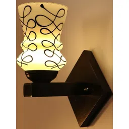 SOMIL Black & White Printed Glass Wall Lamp-picture-15