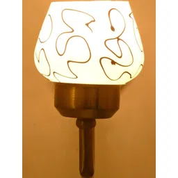SOMIL Black & White Printed Glass Wall Lamp image 2
