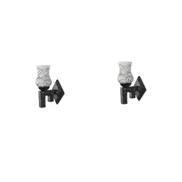 SOMIL Black Glass Cylinder Printed Wall Lamps-image-47