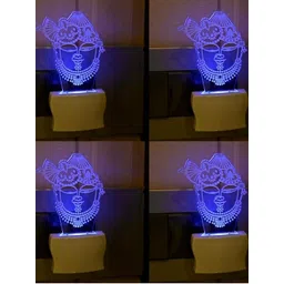 SOMIL Blue 4 Pieces Printed Glass Wall Lamps-picture-46