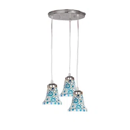 SOMIL Blue Glass Cylinder Ceiling Lamps-picture-30