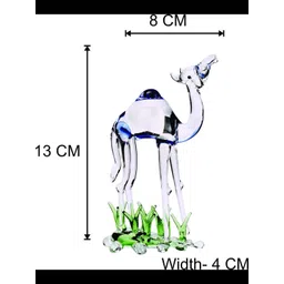 SOMIL Blue Glass Idol Showpiece image 2