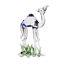 SOMIL Blue Glass Idol Showpiece image 1