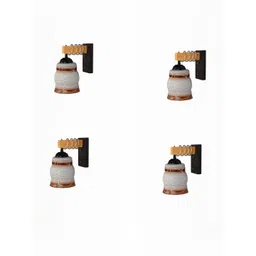 SOMIL Brown Glass Cylinder Printed Wall Lamps-picture-34