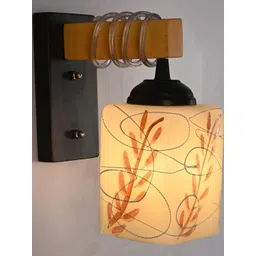 SOMIL Brown Glass Cylinder Printed Wall Lamps-picture-27