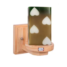 SOMIL Brown Glass Cylinder Printed Wall Lamps image 4