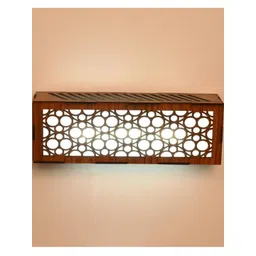 SOMIL Brown Printed Wood Wall Lamp-picture-43