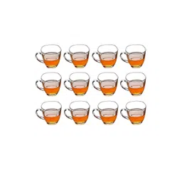 Somil Clear Glass Coffee & Tea Cup / Mug (100 Ml), Enjoy Your Drink in Style6.7 X 9 X 6.5 Cm, Pack of 12-picture-30