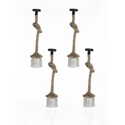 SOMIL Gold-Toned Printed Glass Ceiling Lamp image 1