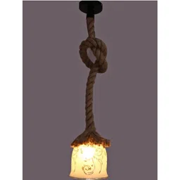 SOMIL Gold-Toned Printed Glass Ceiling Lamp image 2