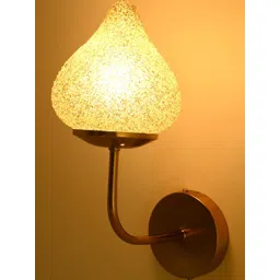 SOMIL Gold-Toned Printed Glass Triangle Shaped Wall Lamp-picture-27
