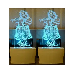 SOMIL Green & Blue Printed Glass Abstract Shaped Shaped Wall Lamp-picture-36