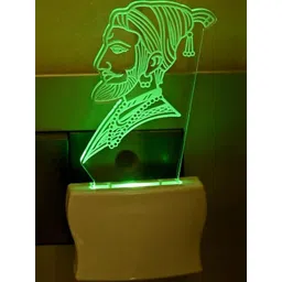 SOMIL Green & Blue Printed Glass Cylinder Shaped Wall Lamp-picture-20