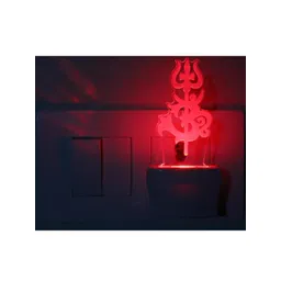 SOMIL Green & Blue Printed Glass Wall Lamp-picture-15