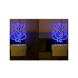 SOMIL Green & Blue Textured Glass Abstract Shaped Wall Lamp-picture-26