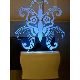 SOMIL Green & Blue Textured Glass Abstract Shaped Wall Lamp-picture-13