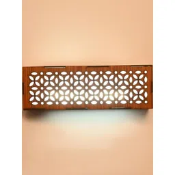 SOMIL Modern Brown Wooden Patterned LED Wall Lamp-picture-19