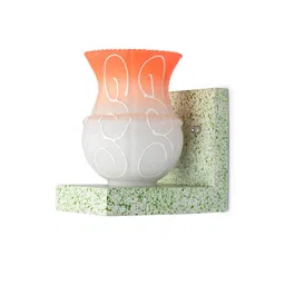 SOMIL Orange Glass Cylinder Printed Wall Lamps-picture-53