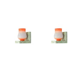 SOMIL Orange Glass Cylinder Printed Wall Lamps-picture-30