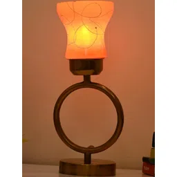 SOMIL Orange Glass Cylinder Table Lamp-picture-25