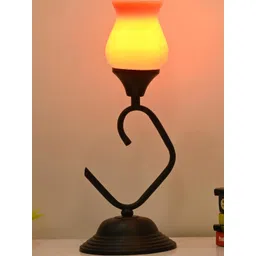 SOMIL Orange Glass Cylinder Table Lamps-picture-42