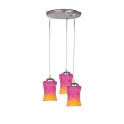 SOMIL Pink Glass Cylinder Ceiling Lamps-picture-24