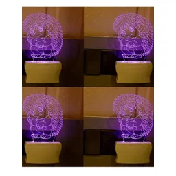 SOMIL Purple & Blue Printed Glass Cylinder Shaped Wall Lamp-image-7