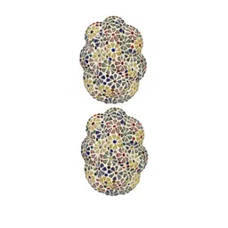 SOMIL Set of 2 Multi Glass Abstract shape Wall Lamps-image-12