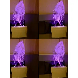 SOMIL Set of 4 3D Illusion Effect Multicolour Led Night Lamp-picture-21