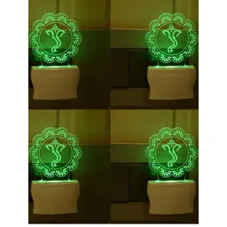 SOMIL Set of 4 Green Glass Cylinder Wall Lamps-picture-33