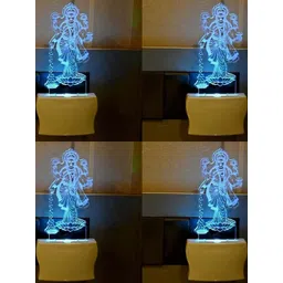 SOMIL Set of 4 Transparent & White Textured Glass Wall Lamp-picture-33