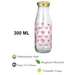 SOMIL Set Of Transparent Glass Water Bottle image 3