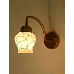 SOMIL White & Black Printed Glass Cylinder Shaped Wall Lamp-picture-27