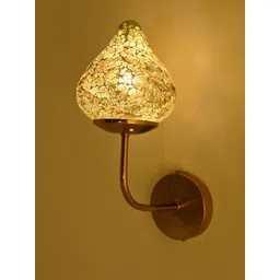 SOMIL White & Blue Printed Glass Cylinder Shaped Wall Lamp-picture-34