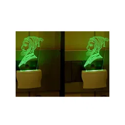 SOMIL White & Green Printed Glass Abstract Shaped Shaped Wall Lamp-picture-44