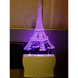 SOMIL White & Purple Printed Glass Abstract Shaped Shaped Wall Lamp-picture-23