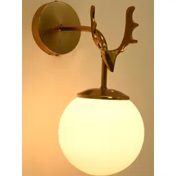 SOMIL White Printed Glass Cylinder Shaped Wall Lamp-picture-19