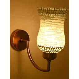 SOMIL White Printed Glass Cylinder Shaped Wall Lamp-picture-25