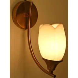 SOMIL White Printed Glass Cylinder Shaped Wall Lamp-picture-14