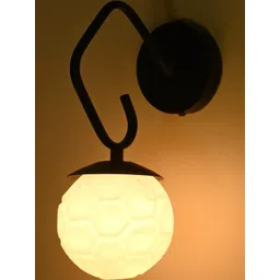 SOMIL White Printed Glass Cylinder Shaped Wall Lamp-picture-17