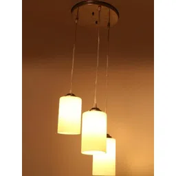 SOMIL White Printed Triple Hanging Glass Ceiling Lamp-picture-41
