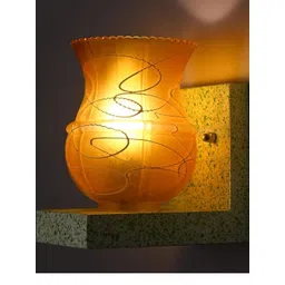 SOMIL Yellow Glass Cylinder Printed Wall Lamps-picture-57
