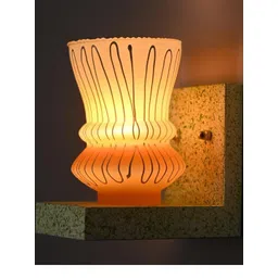 SOMIL Yellow Glass Cylinder Printed Wall Lamps-picture-40