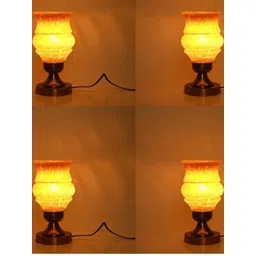 SOMIL Yellow Glass Cylinder Table Lamps-picture-27