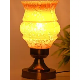 SOMIL Yellow Glass Cylinder Table Lamps-picture-35