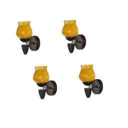 SOMIL Yellow Glass Cylinder Wall Lamps-picture-23